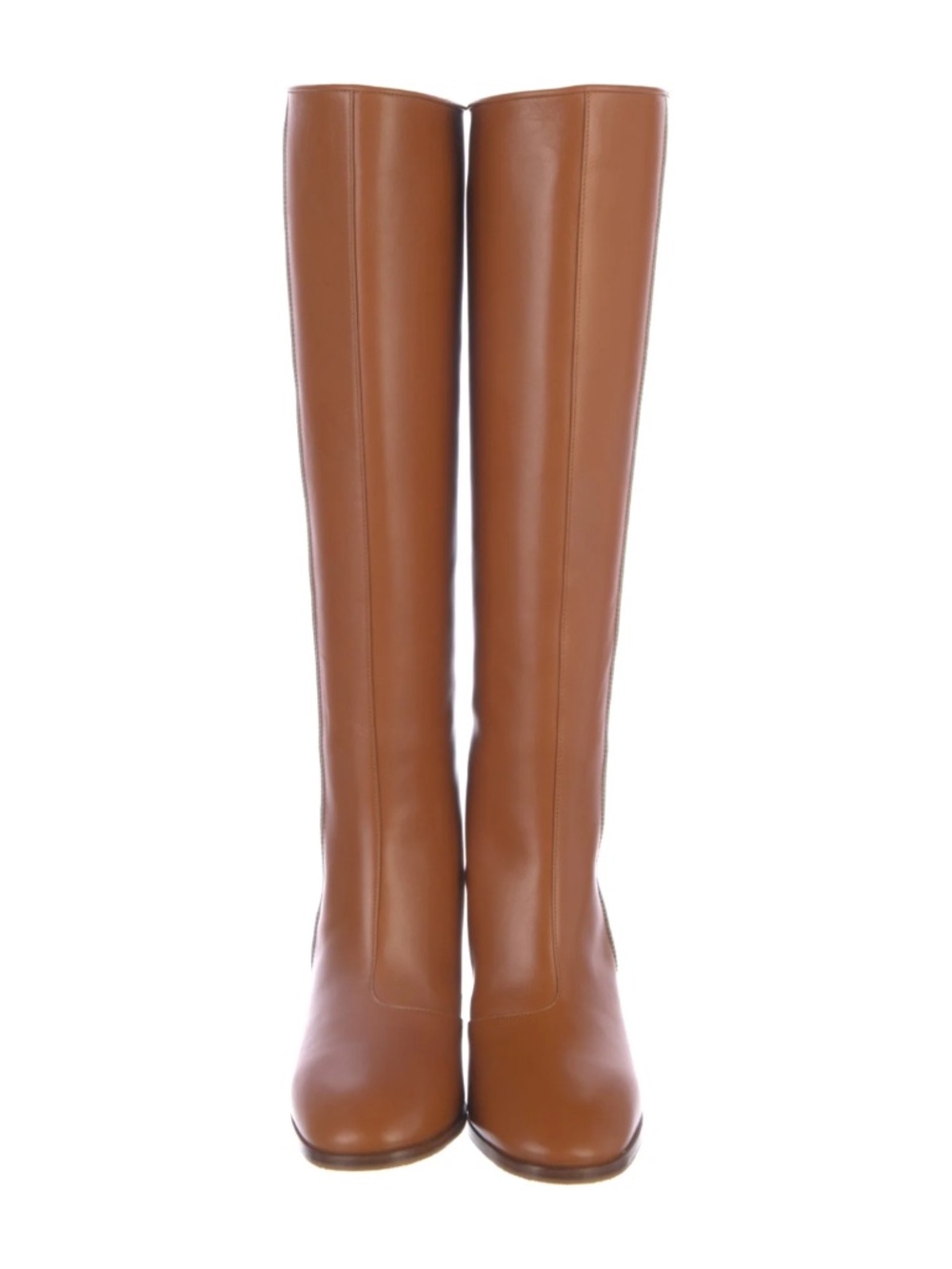GUCCI x Adidas Brown Leather 73Mm Knee High Stripe Boots Size 8.5(US) NIB 715584 - Picture 3 of 10